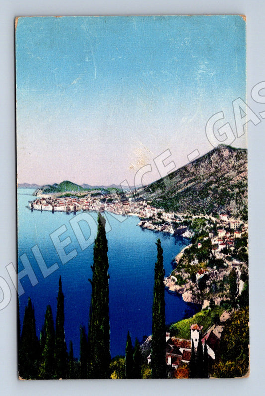 Pohlednice Dubrovník 1925 zaslaná do Prahy stará (M17615)