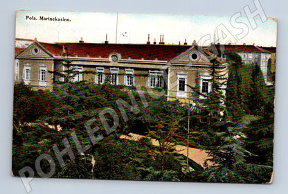 Pohlednice Pola Marinekasino kolorovaná cca 1910 (M17619)