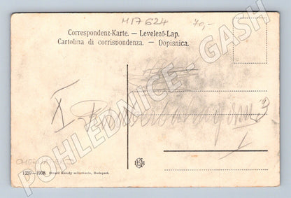Pohlednice Ika Chorvatsko 1908 Divald Károly Budapešť (M17624)