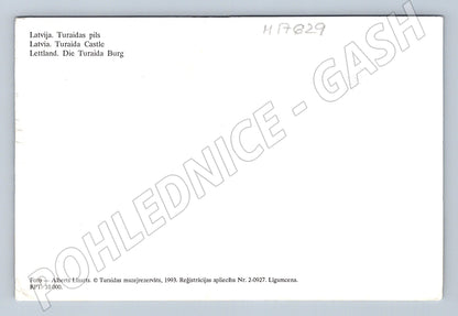 Pohlednice Lotyšsko hrad Turaida 1993 (M17629)