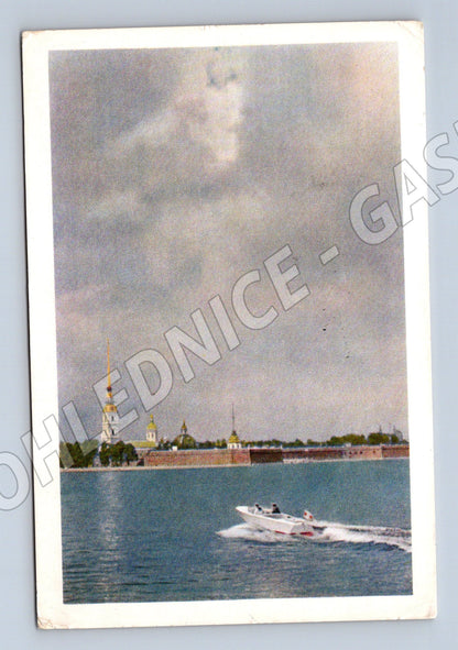 Pohlednice Leningrad Petropavlovská pevnost 1961 do Prahy (M17630)