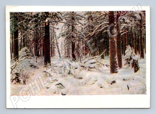 Pohlednice Šiškin Zima 1890 ruský malíř 1958 (M17660)