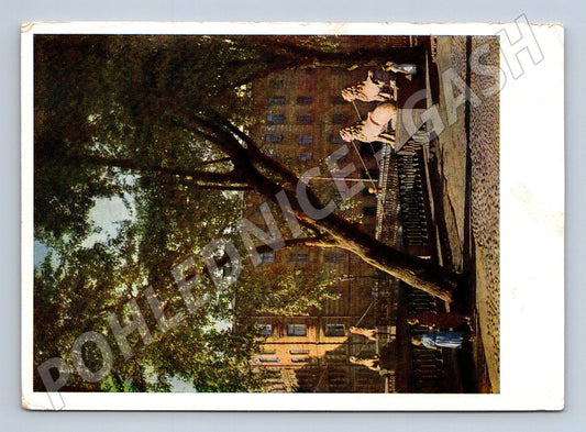 Pohlednice Leningrad Lví most SSSR 1963 známky (M17663)