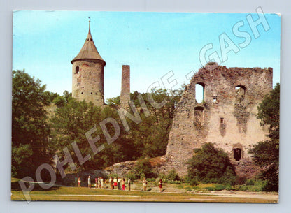 Pohlednice Haapsalu ruiny hradu Estonsko SSSR 1966 do ČSSR (M17666)