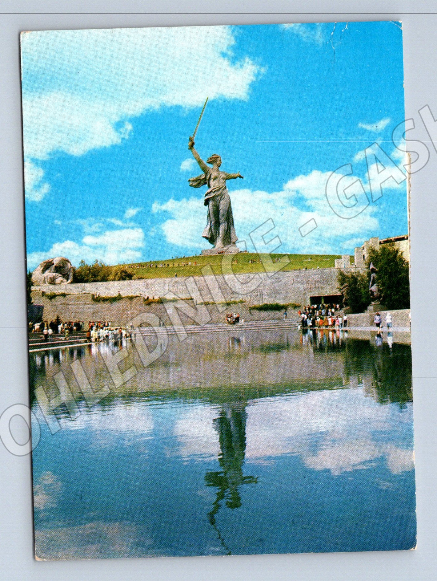 Pohlednice Volgograd Matka Vlast volá SSSR 1977 použitá (M17669)