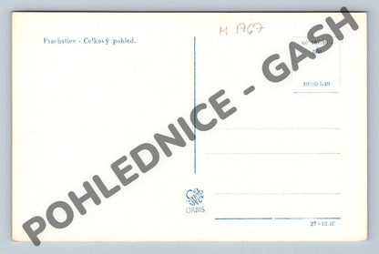 Pohlednice Prachatice celkový pohled Orbis (M1767)