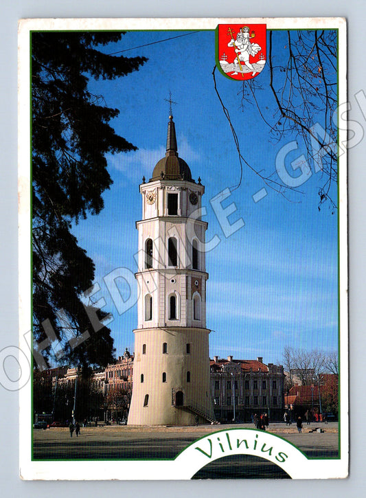 Pohlednice Vilnius zvonice katedrály Litva (M17676)