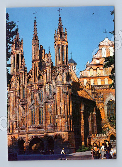 Pohlednice Vilnius kostel sv. Anny Litva 1990 (M17683)