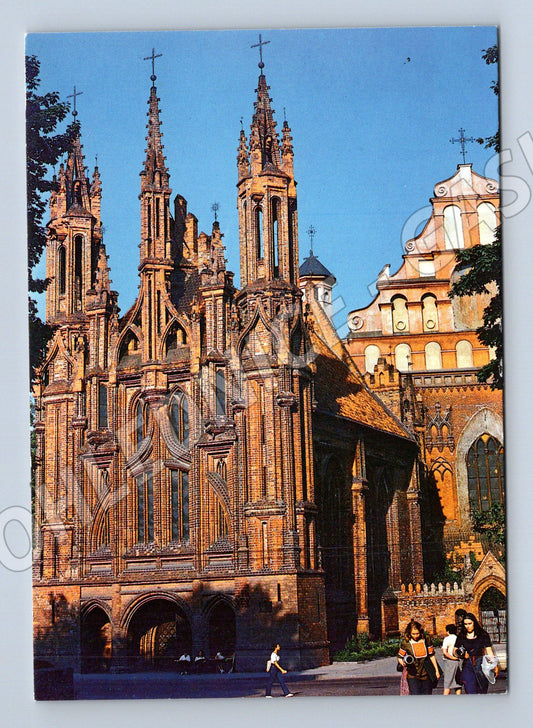 Pohlednice Vilnius kostel sv. Anny Litva 1990 (M17683)