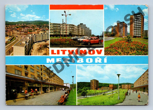 Pohlednice Litvínov Meziboří socialistický motiv (M177)