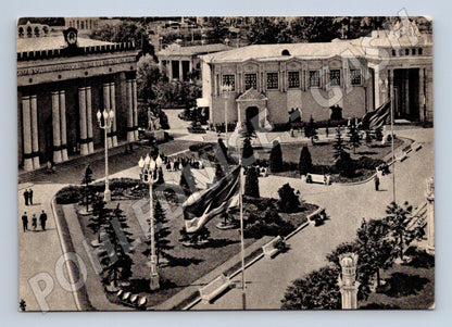 Pohlednice VDNH pavilon Lotyšská a Litevská SSR 50. léta (M17701)