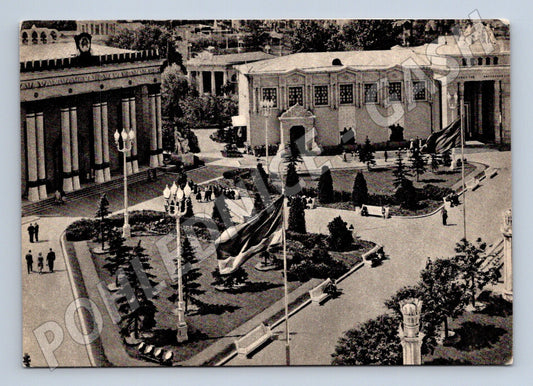 Pohlednice VDNH pavilon Lotyšská a Litevská SSR 50. léta (M17701)