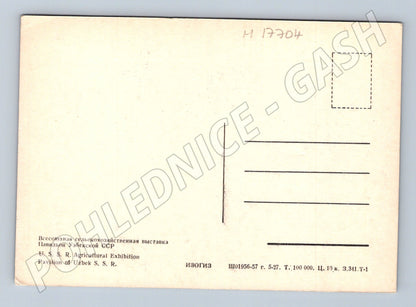 Pohlednice VDNCh pavilon Uzbecké SSR cca 1957 (M17704)