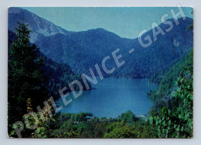 Pohlednice Gruzínská SSR jezero Ritsa SSSR 1975 (M17706)