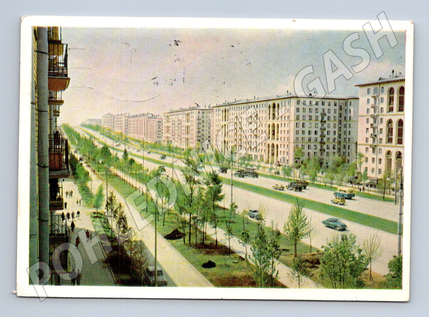 Pohlednice Moskva Leninský prospekt SSSR vyfrankovaná (M17716)