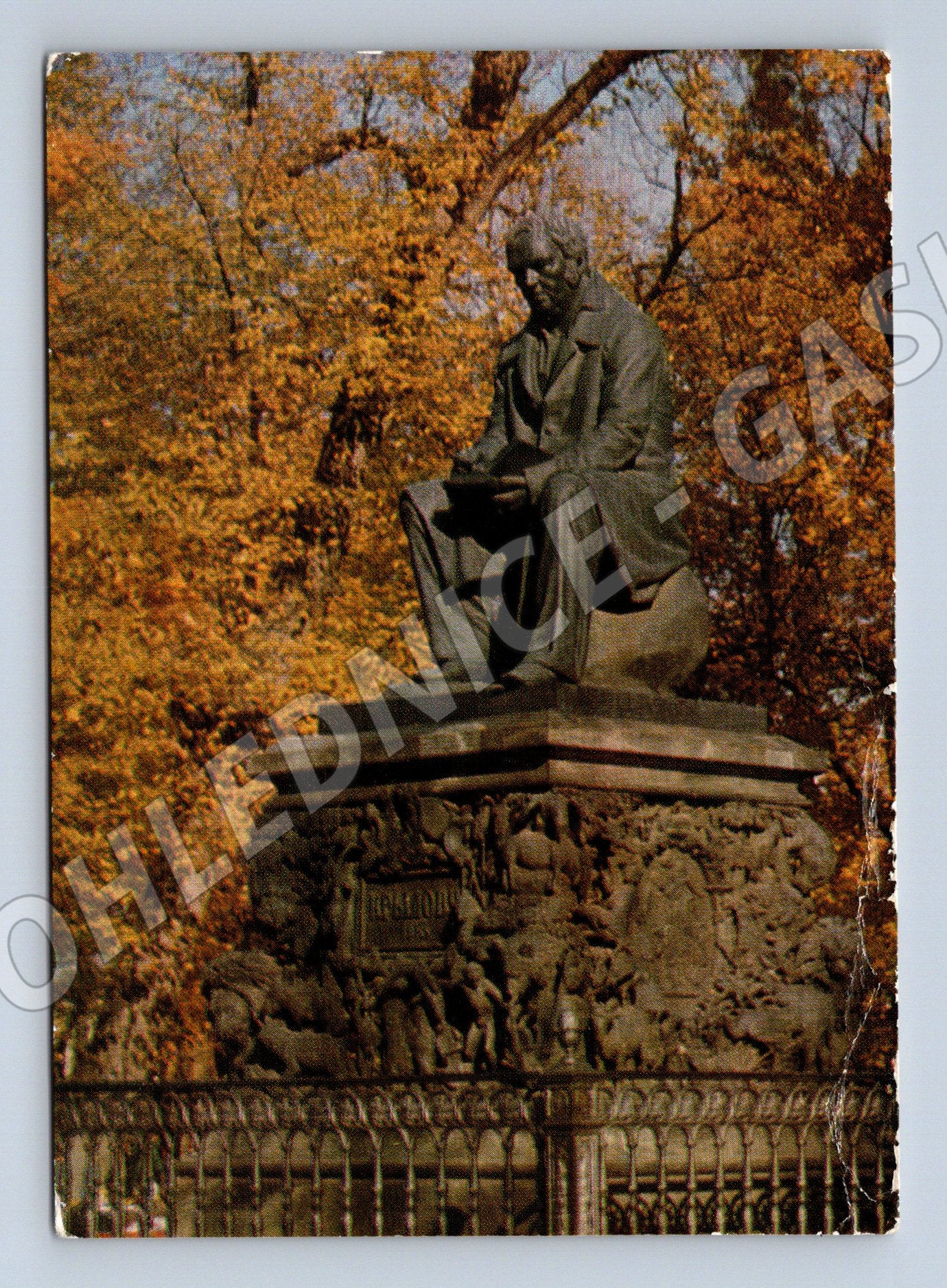 Pohlednice Leningrad památník I. A. Krylova SSSR 1975 (M17723)