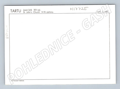 Pohlednice Tartu kostel sv. Jana 14. století Estonsko (M17725)