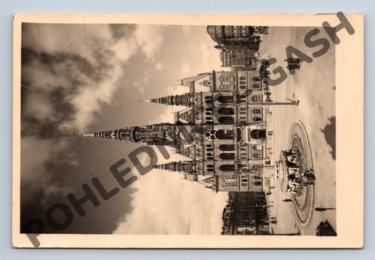 Pohlednice Liberec Reichenberg radnice Sudety Adolf Hitler (M1774)
