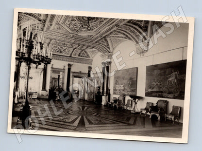Pohlednice Ermitáž Leningrad Malachitový sál 1954 (M17818)