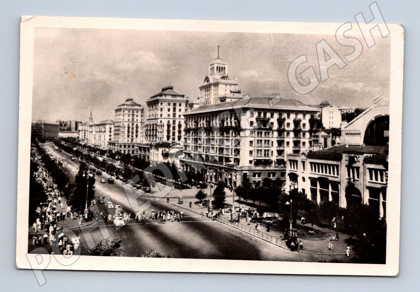 Pohlednice Kyjev Chreščatyk SSSR 1957 odeslaná (M17861)