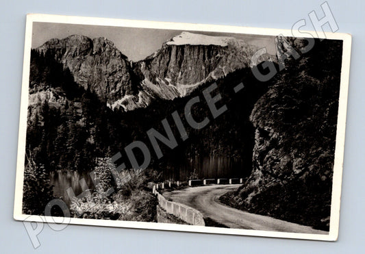 Pohlednice Ozero Ritsa silnice u jezera SSSR 1963 (M17873)