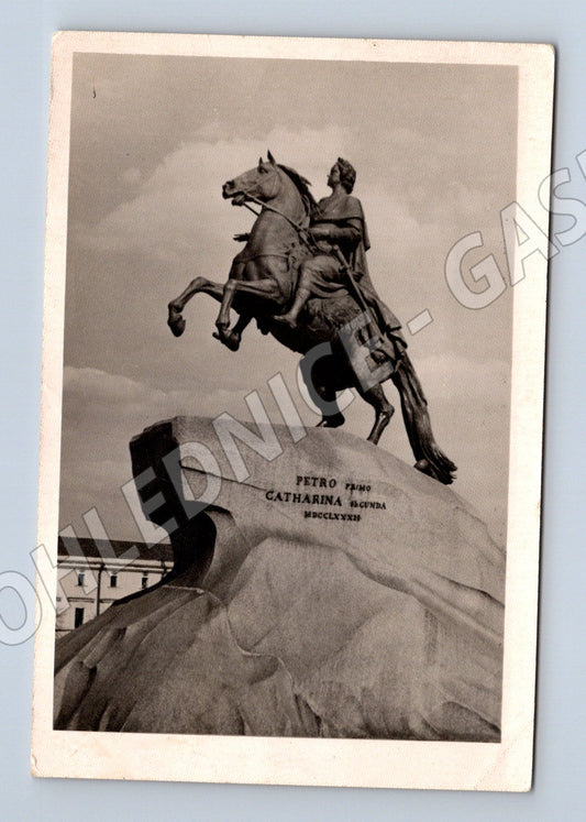 Pohlednice Petrohrad Měděný jezdec SSSR 1961 prošlá poštou (M17882)