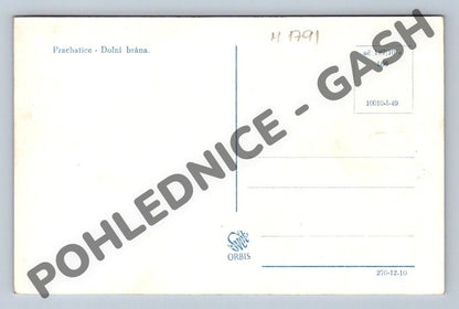 Pohlednice Prachatice Dolní brána Orbis (M1791)