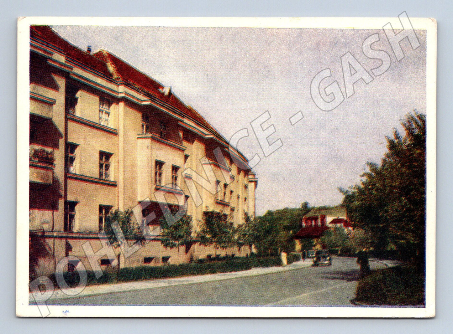 Užhorod Kyjevská ulice barevná pohlednice 1958 (M17964)