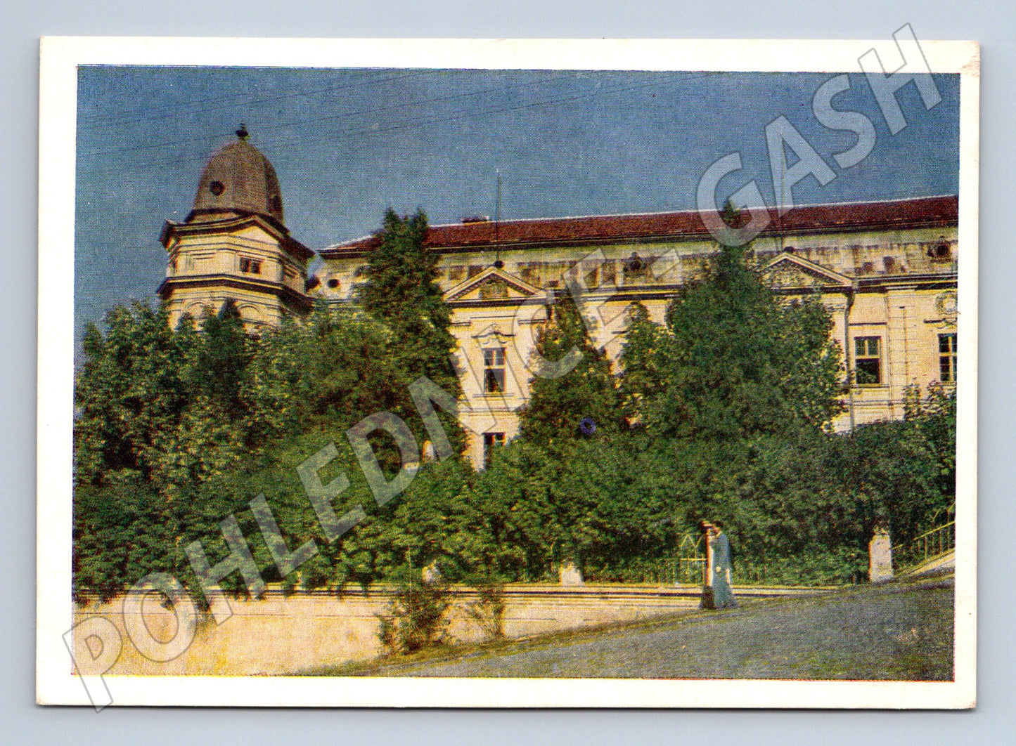 Užhorod 1958 univerzitní knihovna historická pohlednice (M17967)