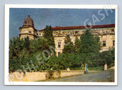 Užhorod 1958 univerzitní knihovna historická pohlednice (M17967)