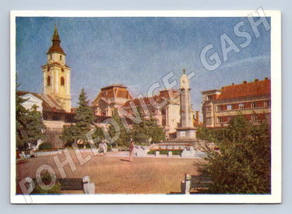 Berehovo Zakarpattia náměstí Hrdinů 1959 Ukrajina (M17968)