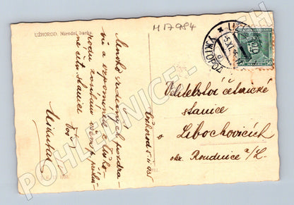 Pohlednice Užhorod 1933 poštovní razítko (M17984)