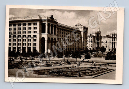 Pohlednice Kyjev Kalininovo náměstí 1963 odeslaná (M17986)