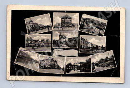 Pohlednice Berehovo 1938 více záběrů Zakarpatí (M17987)