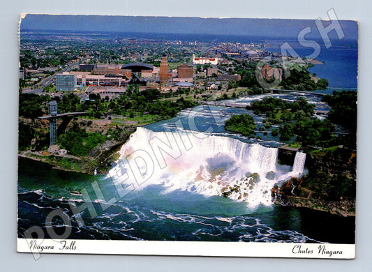 Pohlednice Niagara Falls Kanada letecký pohled (M17993)
