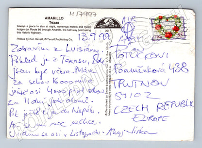 Pohlednice Route 66 Amarillo Texas 1999 (M17997)
