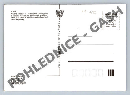 Pohlednice Plzeň vícezáběrová velký formát (M180)