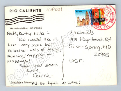 Pohlednice Mexiko Rio Caliente termální prameny (M18001)