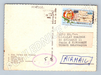 Pohlednice Adelaide Austrálie 1984 více záběrů (M18002)