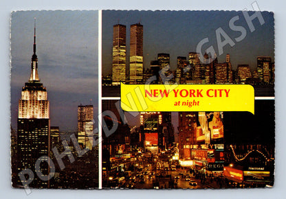 Pohlednice New York City noc 1976 (M18005)