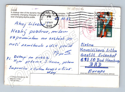 Pohlednice Houston panorama města 1994 (M18006)