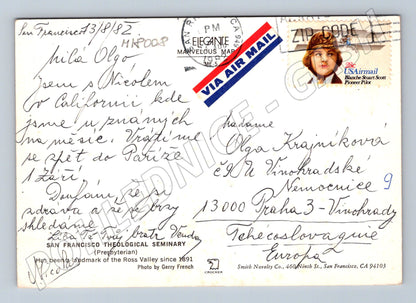 Pohlednice San Francisco Theological Seminary 1982 (M18008)