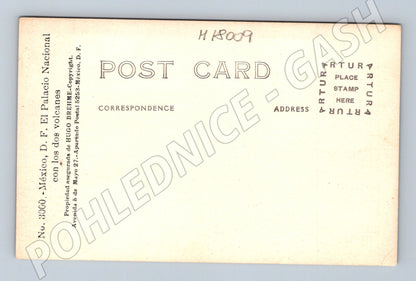 Pohlednice Mexico City Palacio Nacional Brehme (M18009)