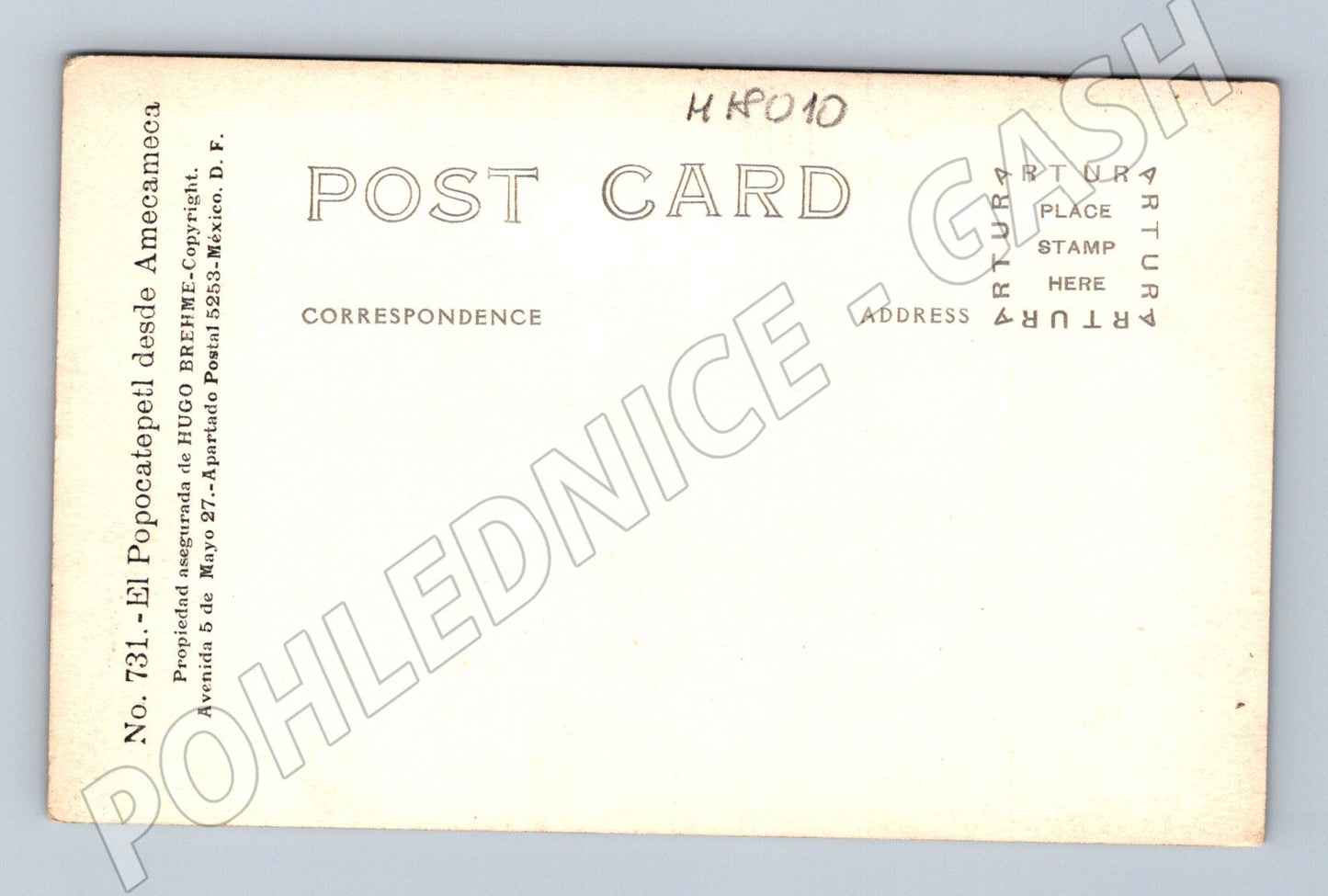 Pohlednice Mexiko Popocatépetl Amecameca (M18010)
