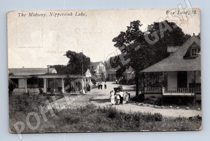 Pohlednice Fox Lake Illinois Nippersink Lake (M18014)