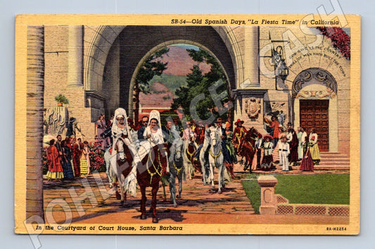 Pohlednice Santa Barbara La Fiesta USA (M18021)