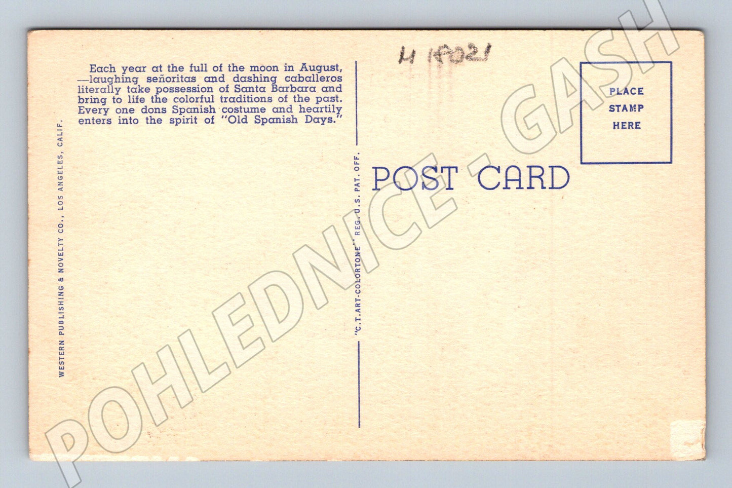Pohlednice Santa Barbara La Fiesta USA (M18021)