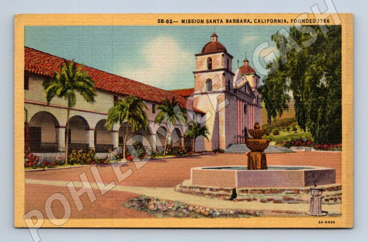 Pohlednice Mission Santa Barbara Kalifornie (M18026)