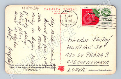 Pohlednice Mexico City Anděl nezávislosti 1974 (M18034)