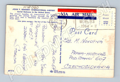 Pohlednice New York letiště JFK 1964 (M18060)